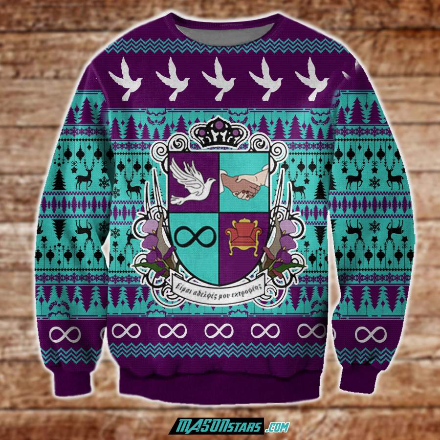 ALPHA PI DELTA 3D PRINT UGLY CHRISTMAS SWEATSHIRT